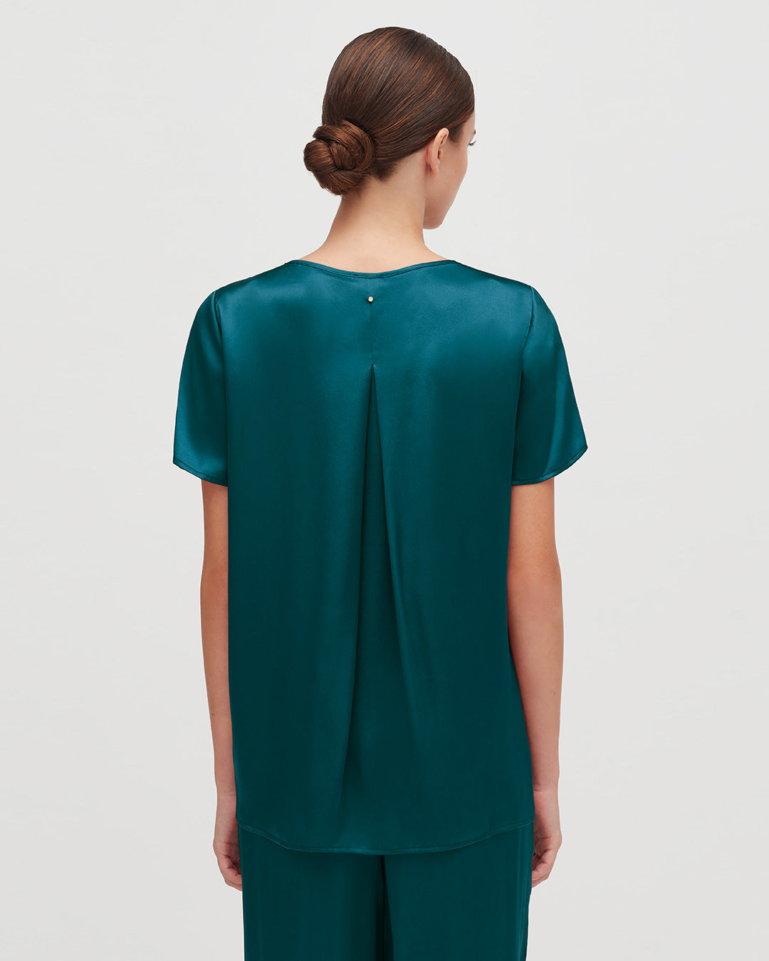 Washable Charmeuse High-Low Top