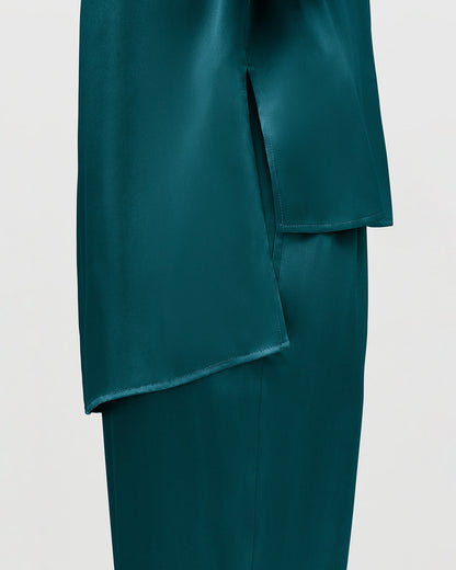 Washable Charmeuse High-Low Top