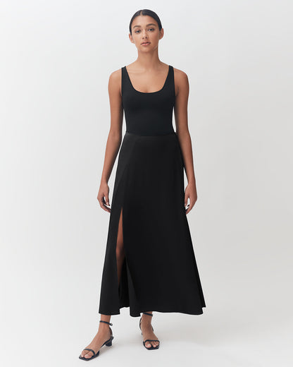Washable Charmeuse Maxi Skirt