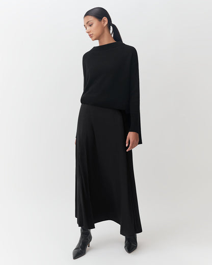 Washable Charmeuse Maxi Skirt