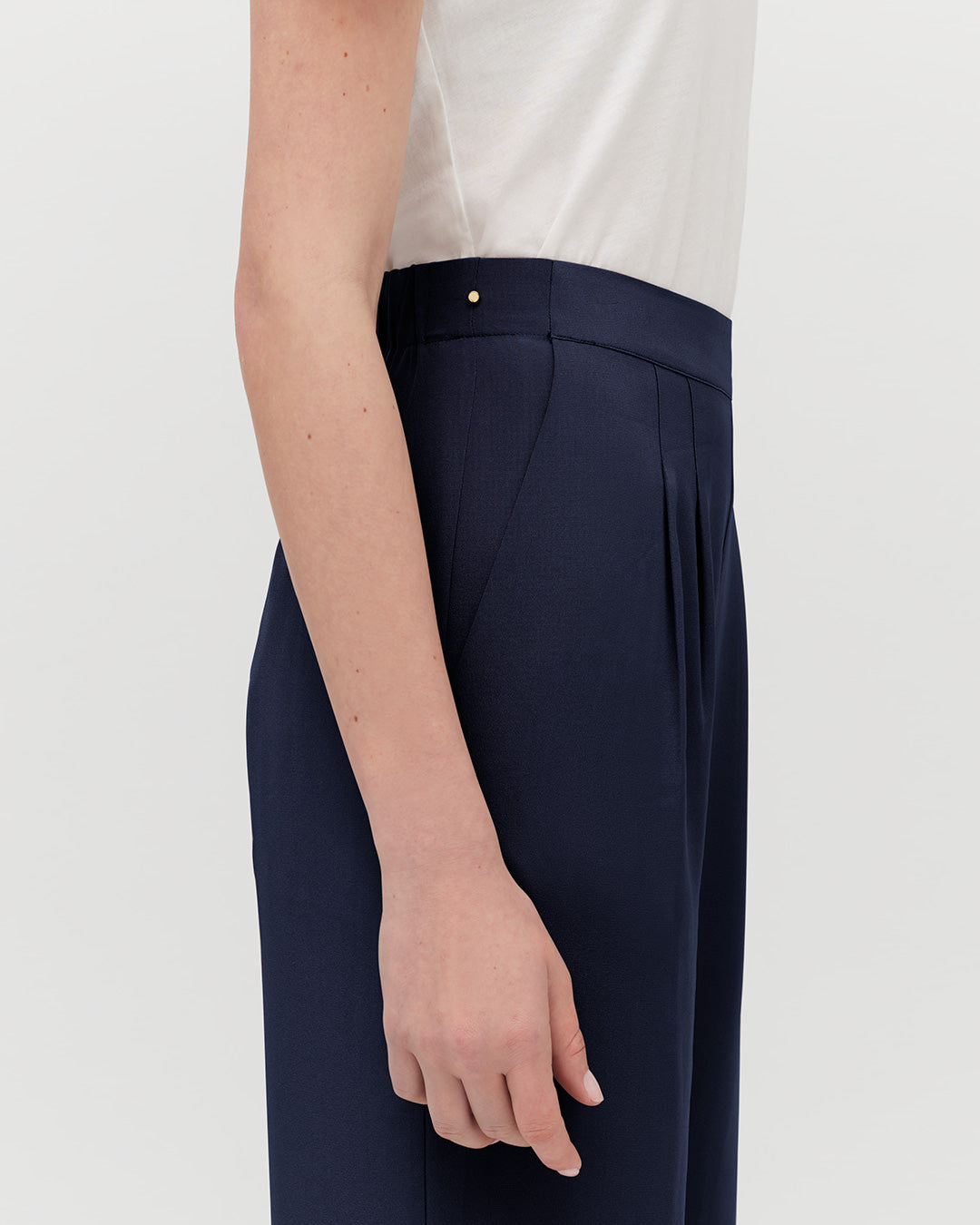Silk Wide-Leg Pant