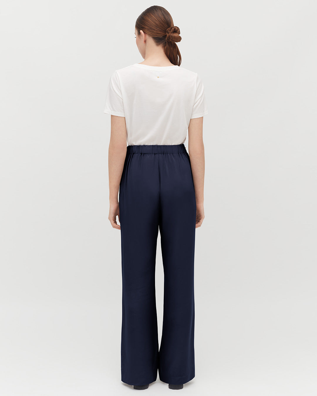 Silk Wide-Leg Pant