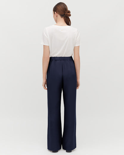 Silk Wide-Leg Pant