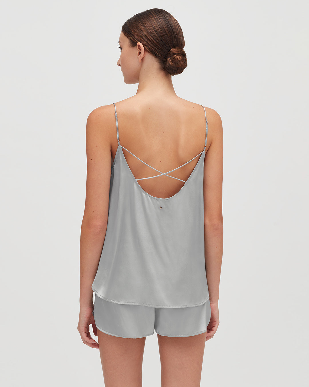 Washable Charmeuse Cross-Back Cami