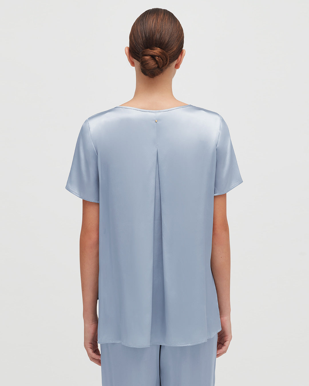 Washable Charmeuse High-Low Top