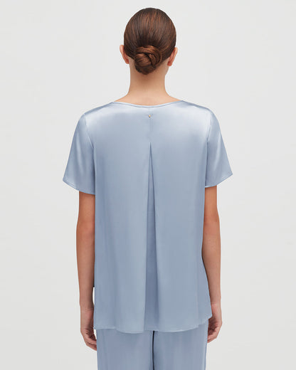 Washable Charmeuse High-Low Top
