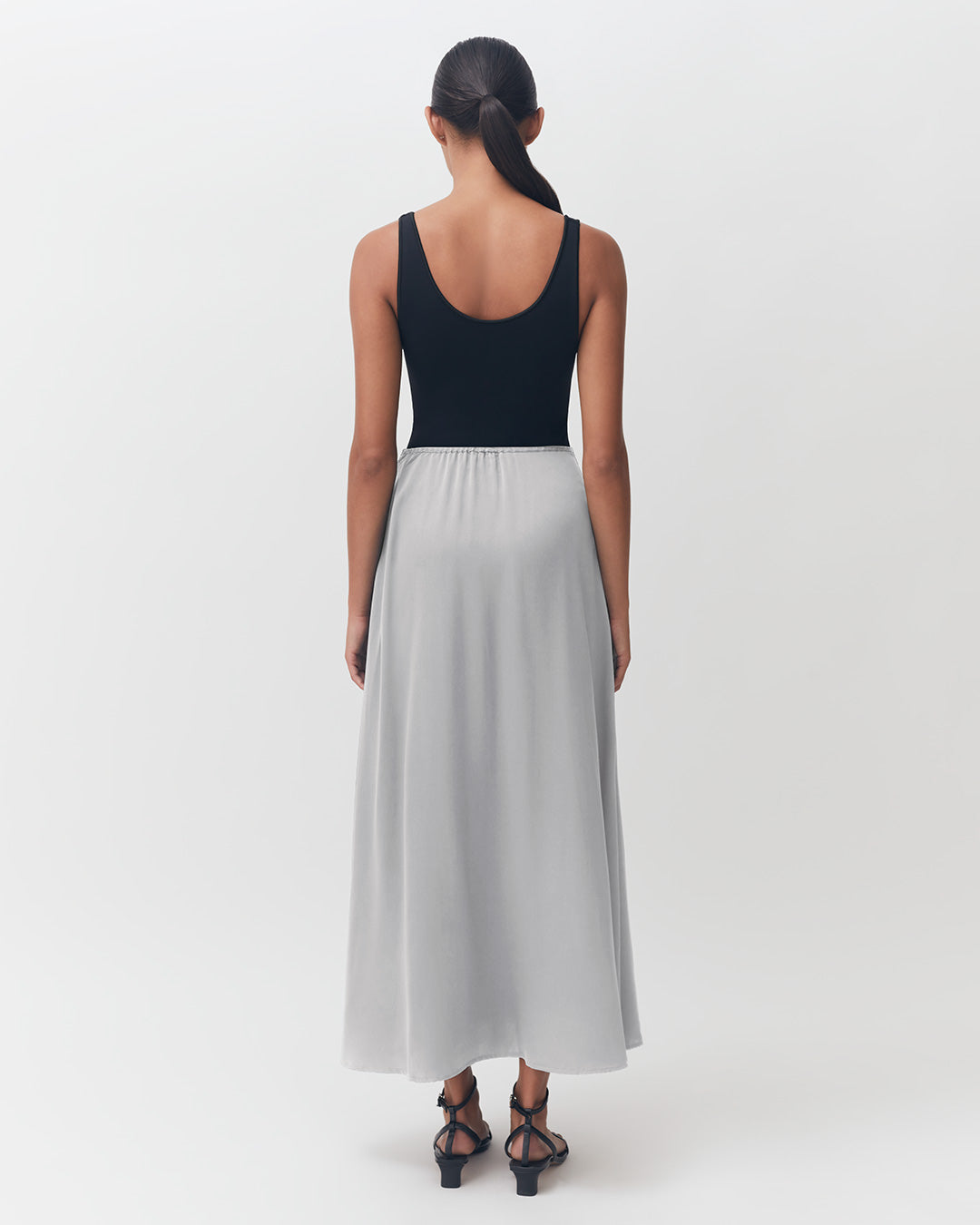 Washable Charmeuse Maxi Skirt