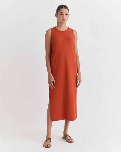 Drape-Back Dress