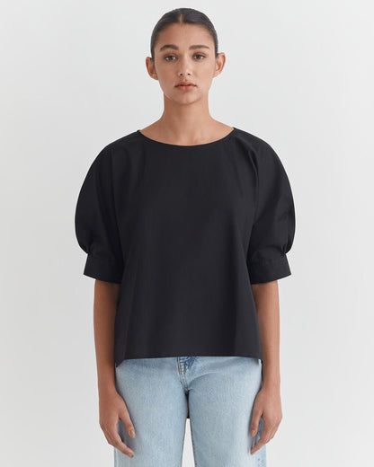 Poplin High Low Top