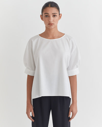 Poplin High Low Top