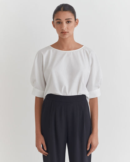 Poplin High Low Top