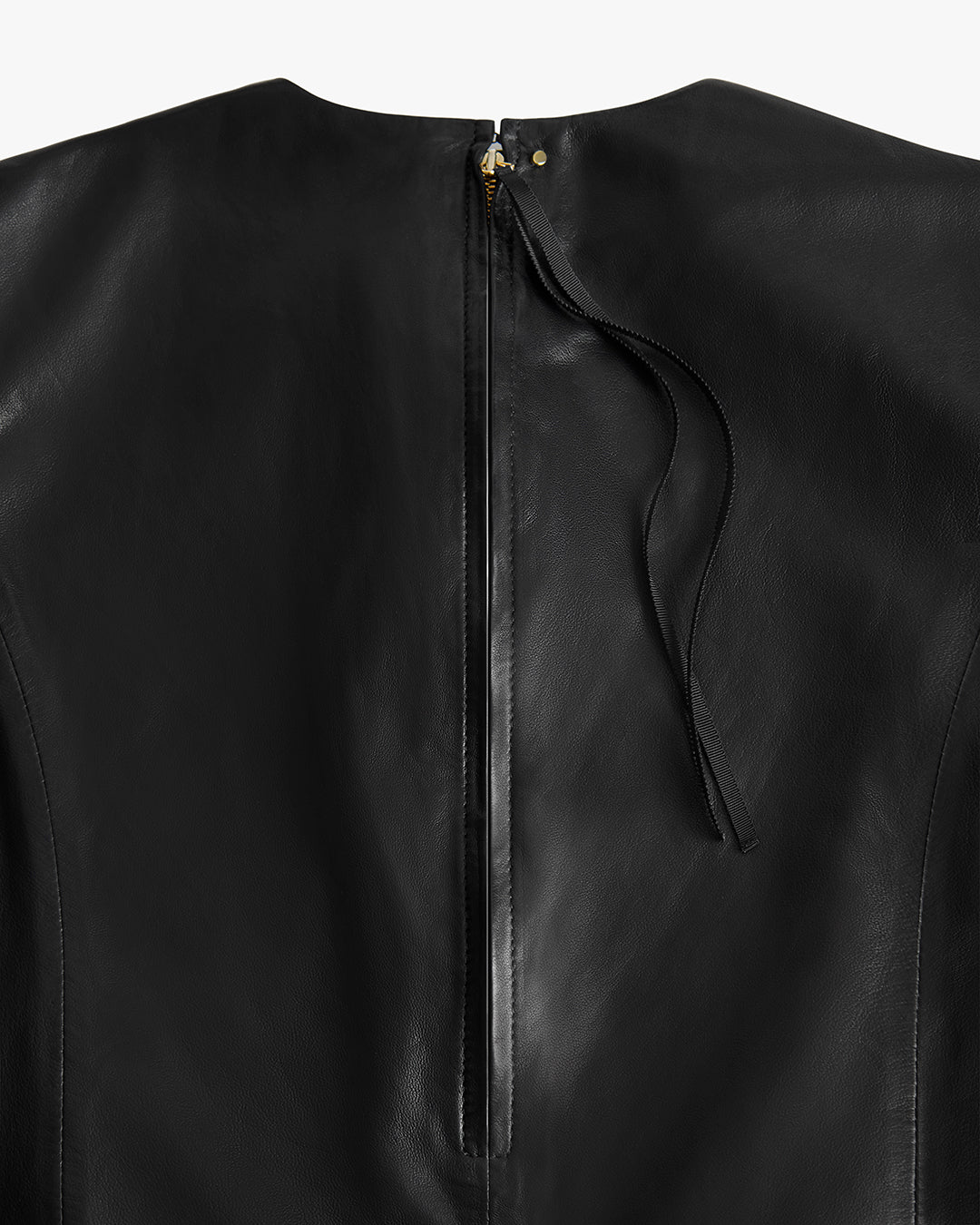 Leather Cropped Tee