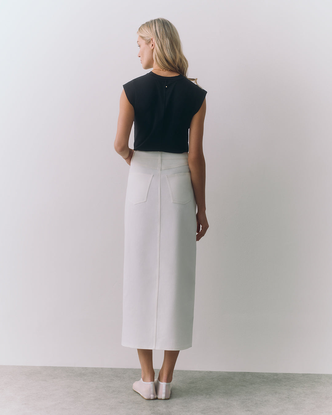 Front Slit Maxi Skirt