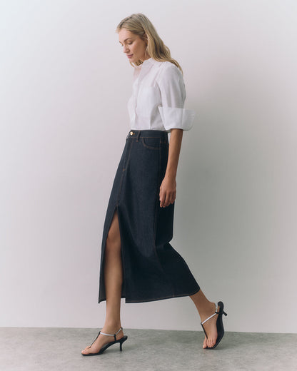 Front Slit Maxi Skirt