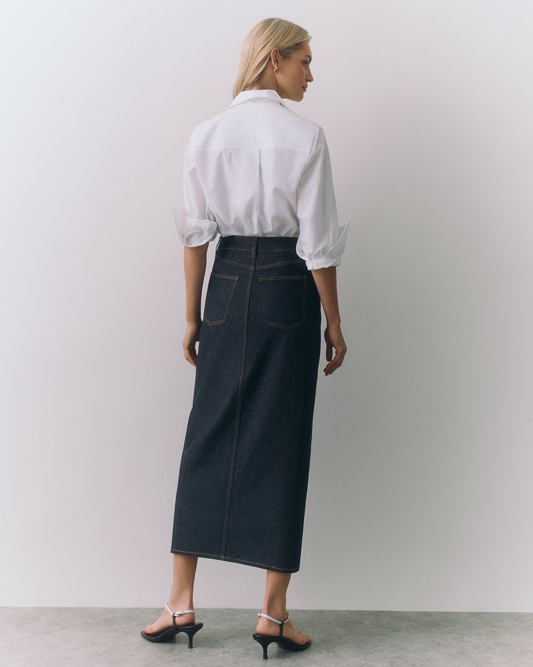 Front Slit Maxi Skirt