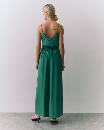 Silk Pleated Pant