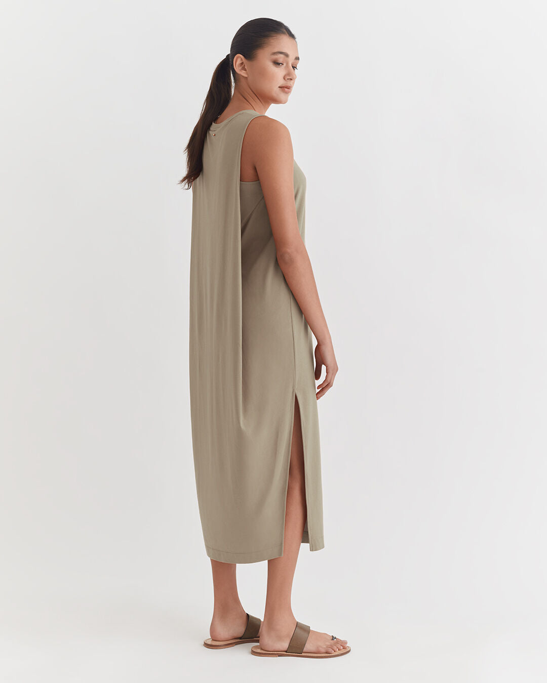 Drape-Back Dress