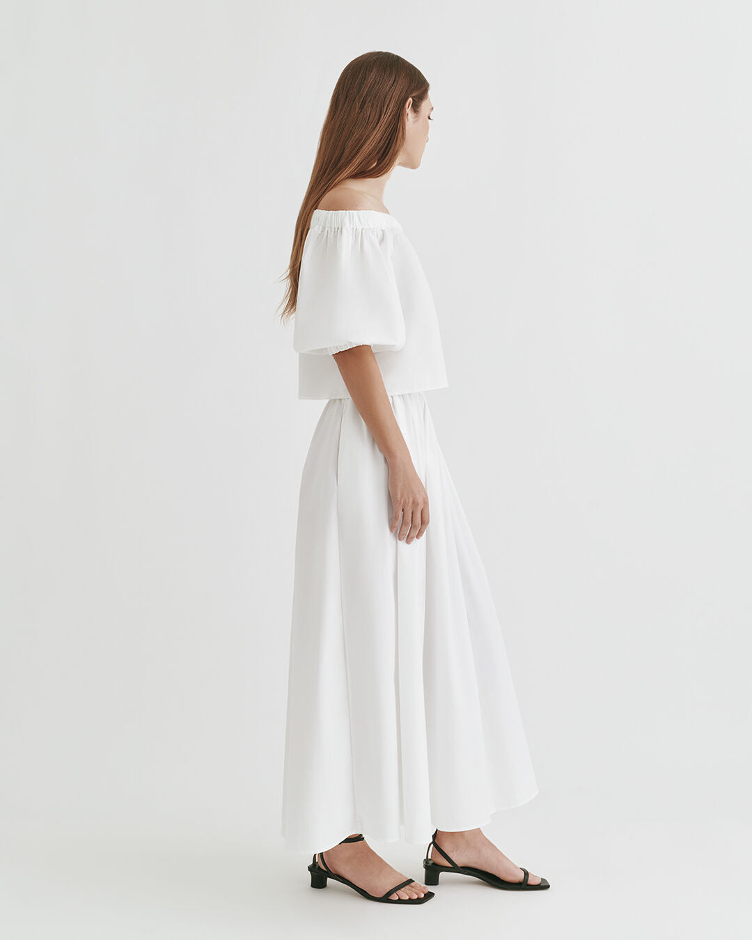 Poplin Gathered Skirt