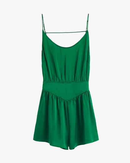 Washable Charmeuse Sleep Jumpsuit