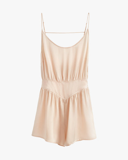Washable Charmeuse Sleep Jumpsuit