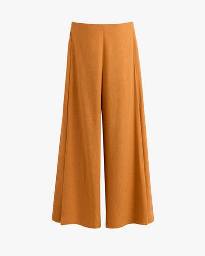 Linen Pleated Pants