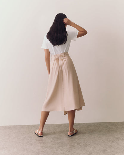 Linen Wrap Skirt