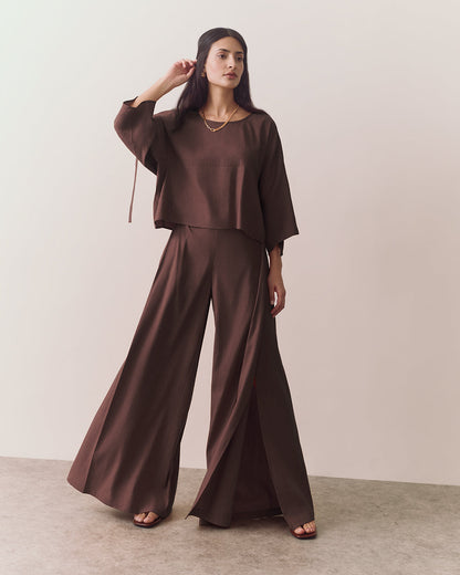 Linen Adjustable Sleeve Top