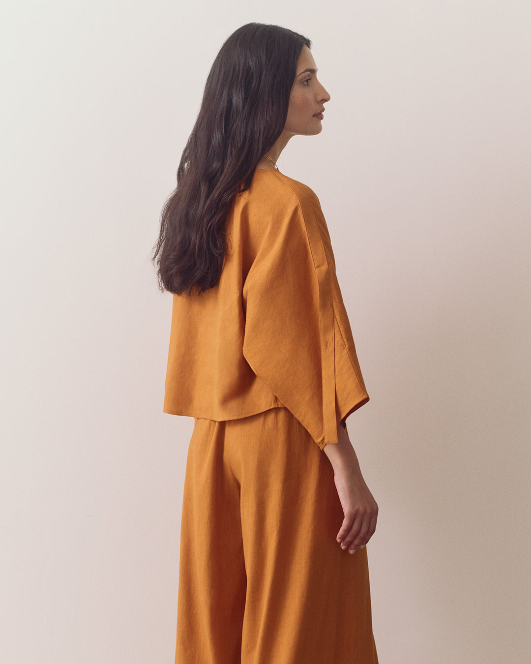 Linen Adjustable Sleeve Top
