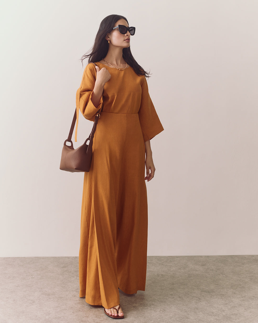 Linen Pleated Pants