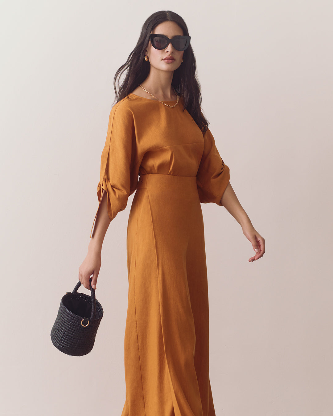 Linen Adjustable Sleeve Top