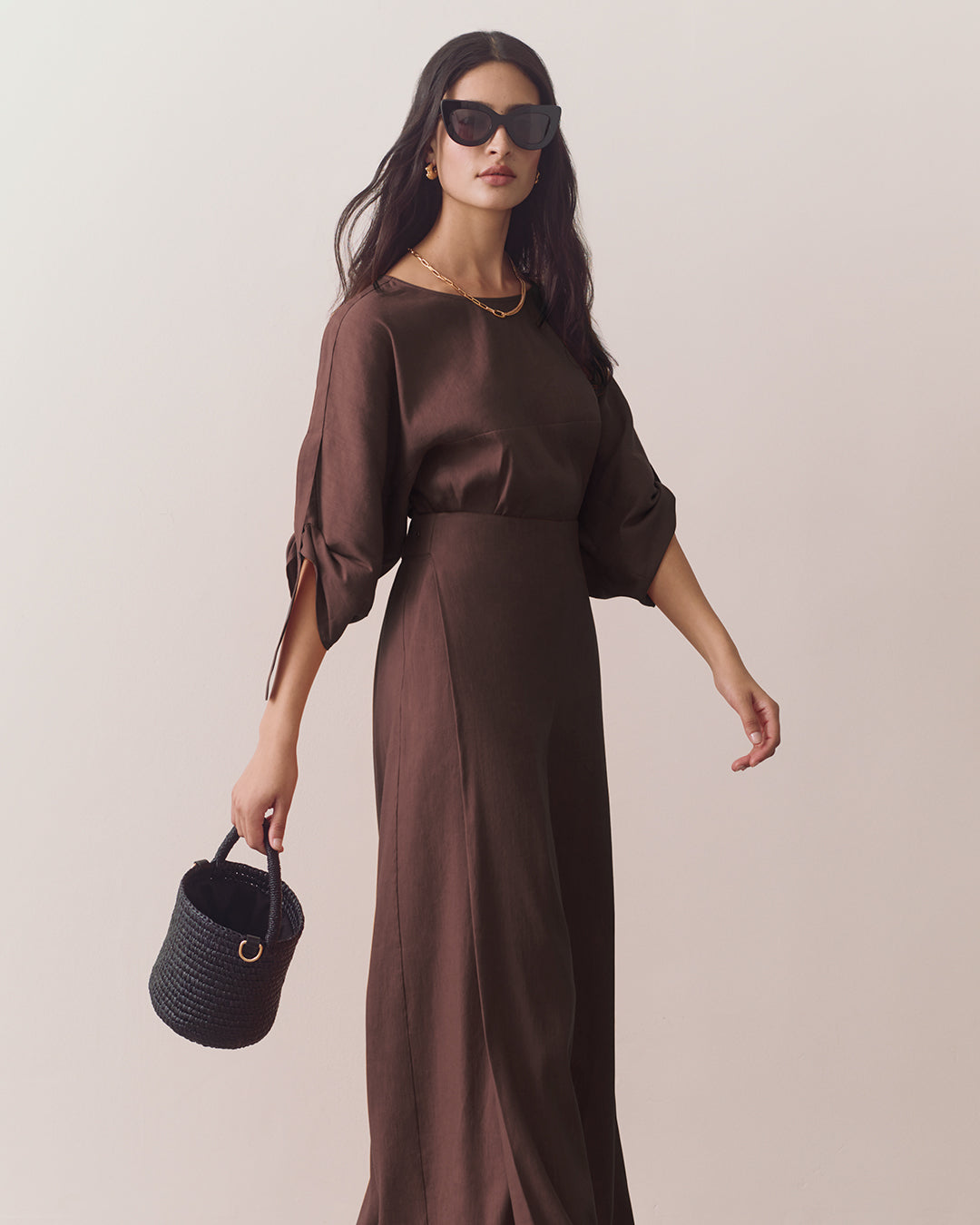 Linen Adjustable Sleeve Top