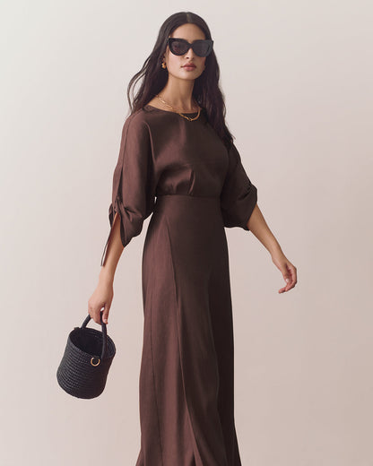 Linen Adjustable Sleeve Top