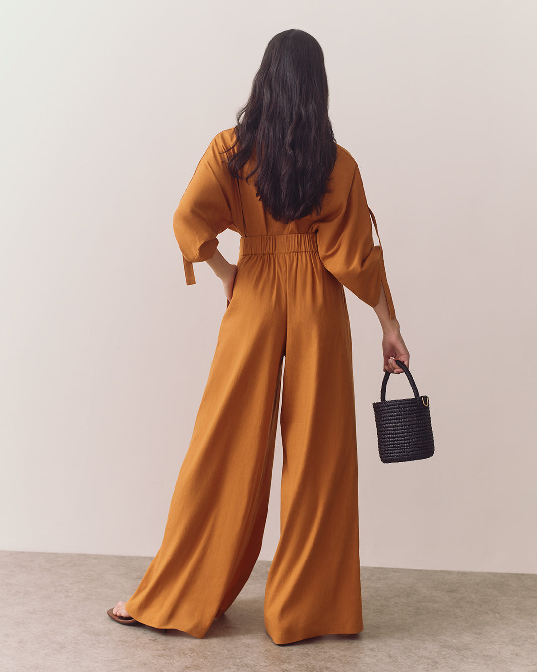 Linen Pleated Pants