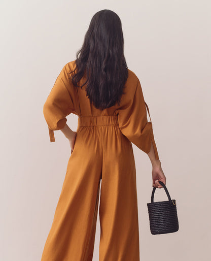 Linen Adjustable Sleeve Top