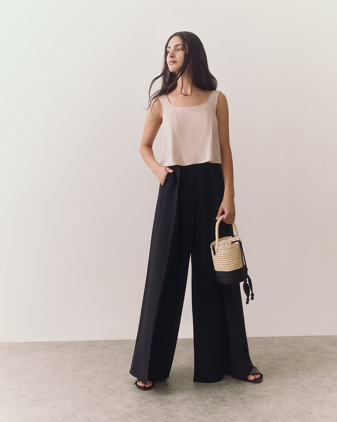 Linen Cropped Tank