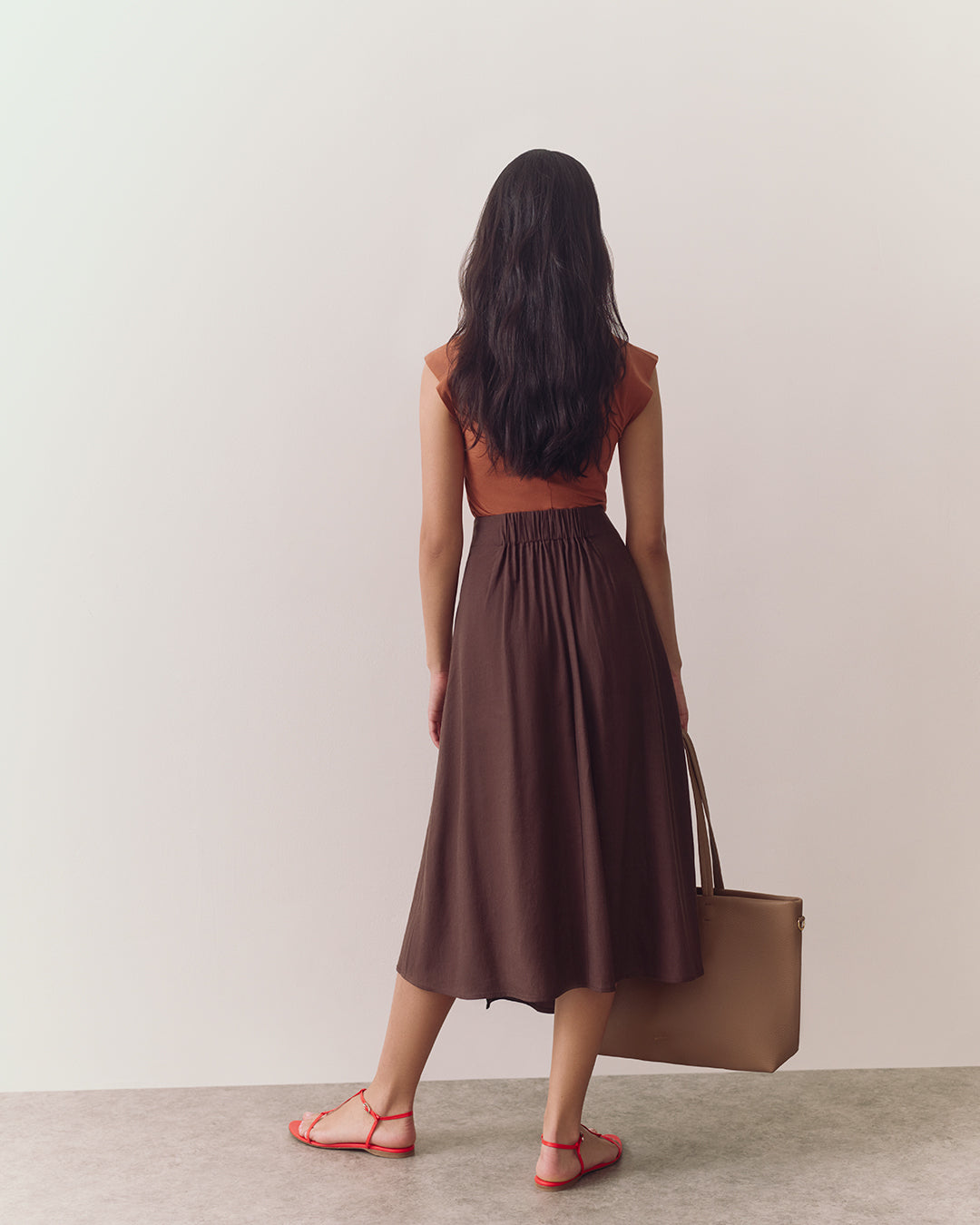 Linen Wrap Skirt