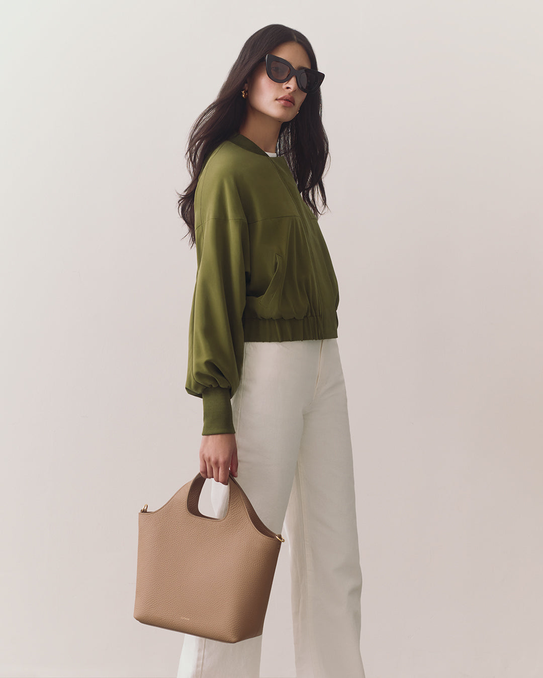 Washable Silk Relaxed Bomber