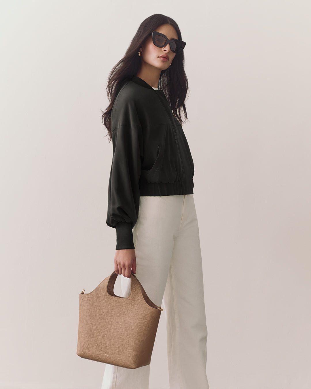 Washable Silk Relaxed Bomber