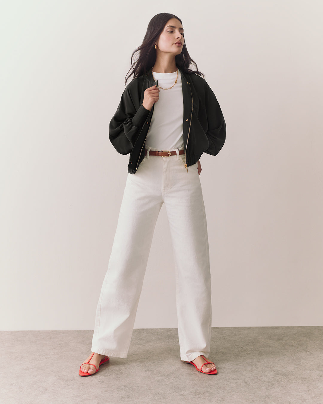 Washable Silk Relaxed Bomber