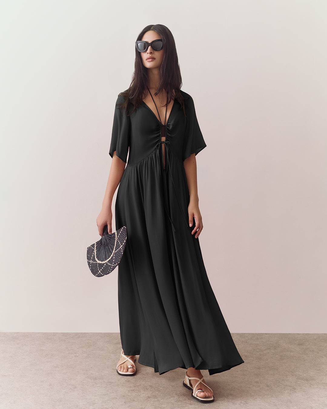 Tencel Tie Front Cover Up