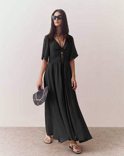Tencel Tie Front Cover Up
