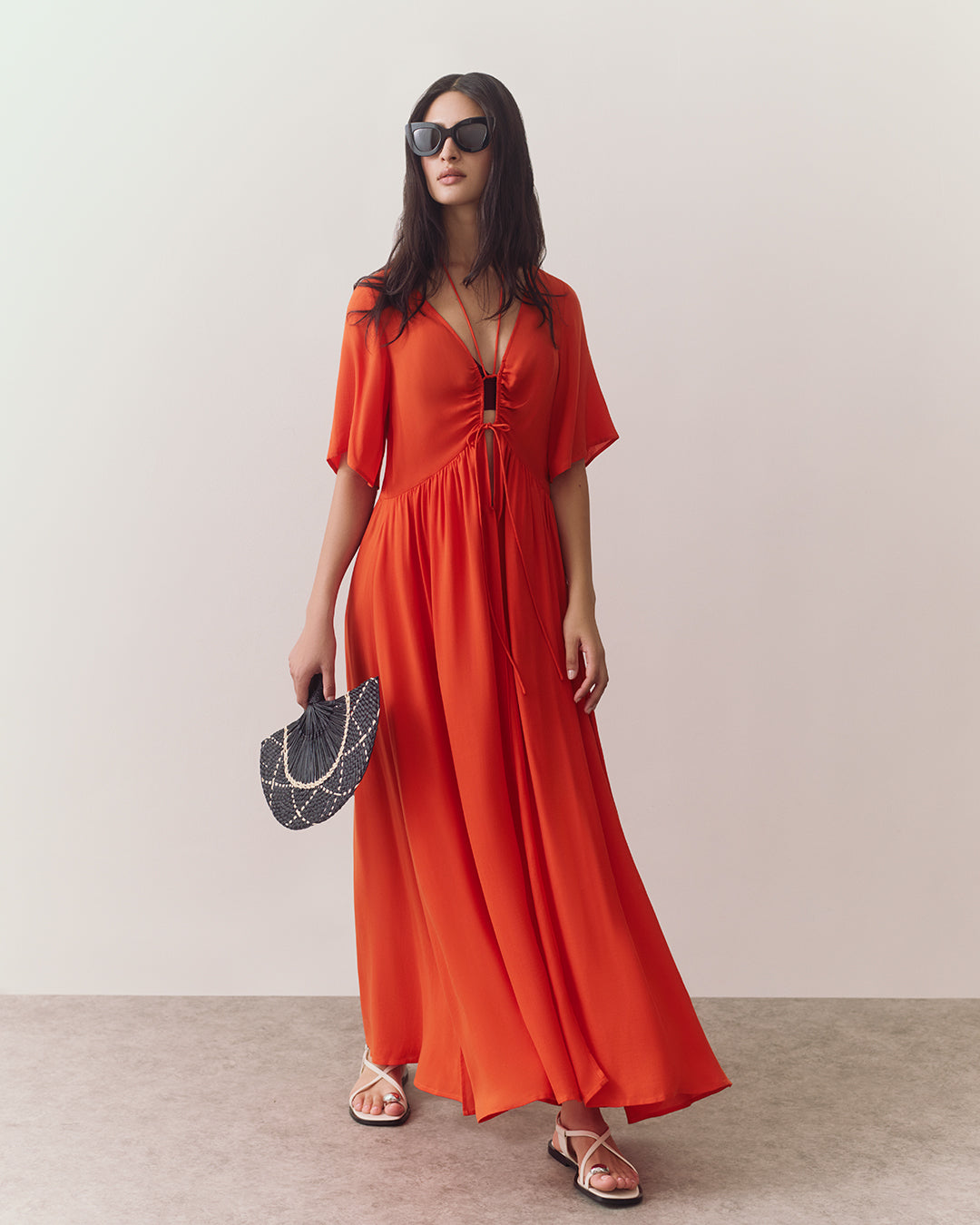 Tencel Tie Front Cover Up