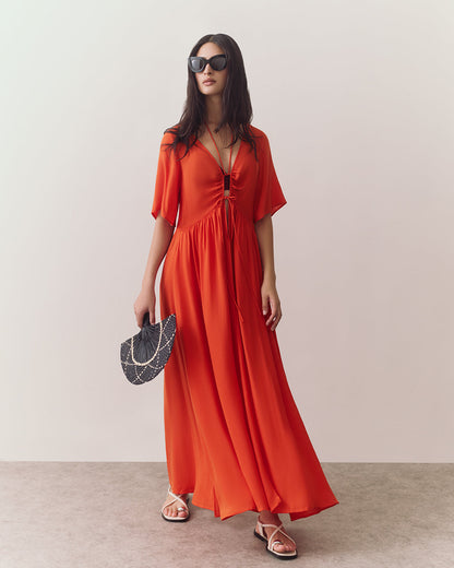 Tencel Tie Front Cover Up