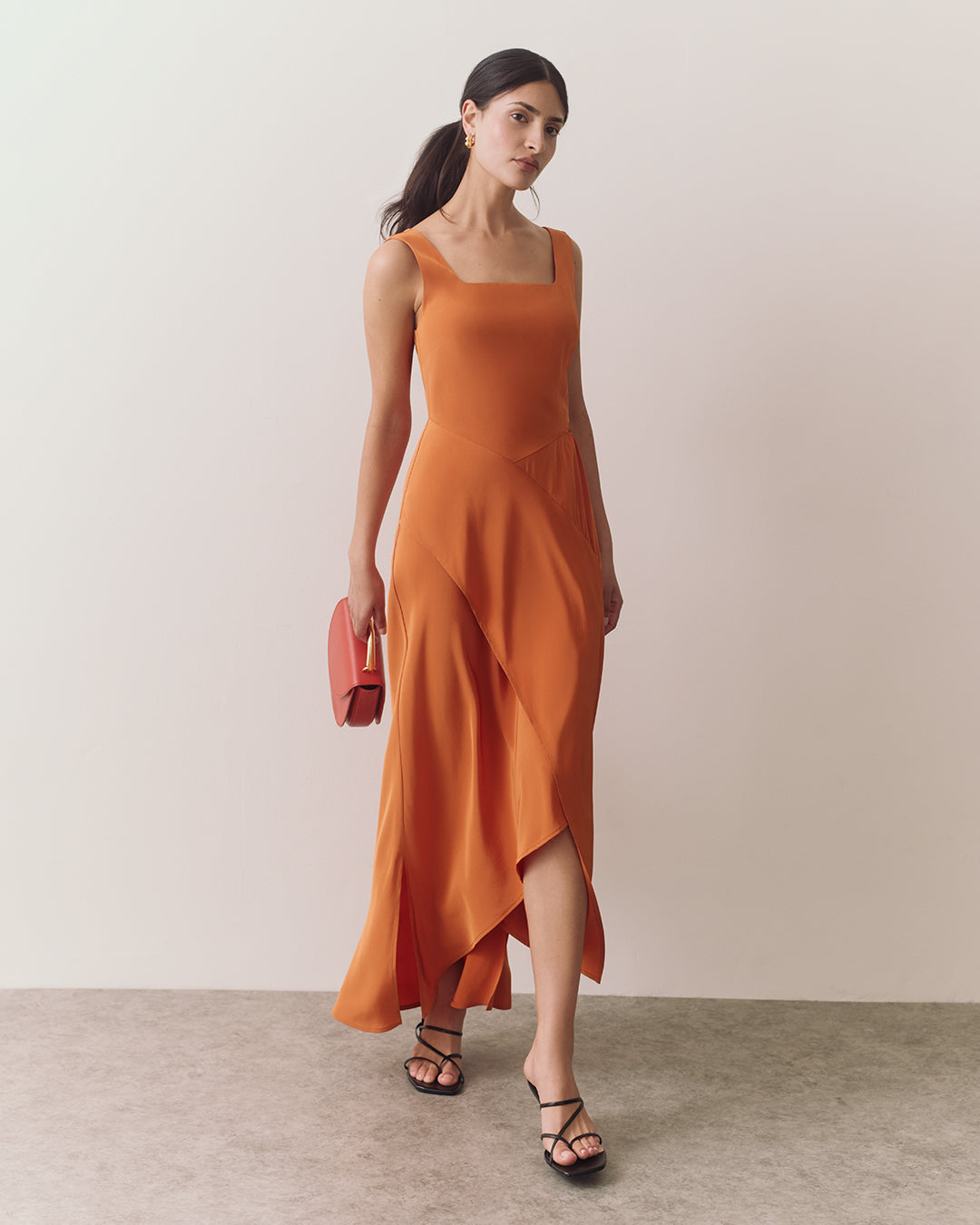 Silk Cut out Dress