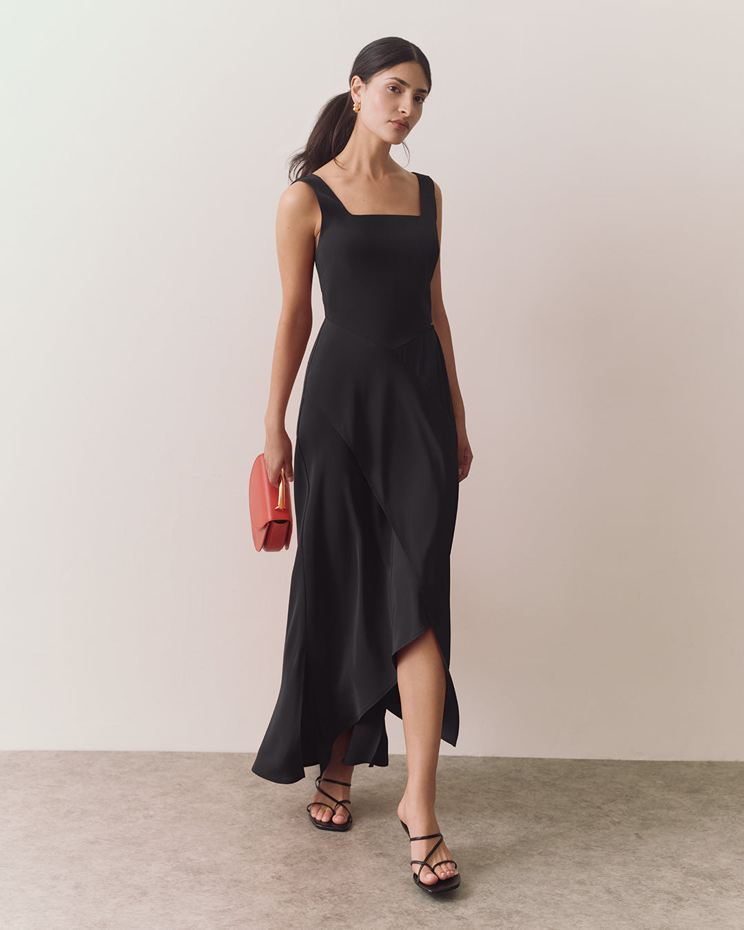 Silk Cut out Dress