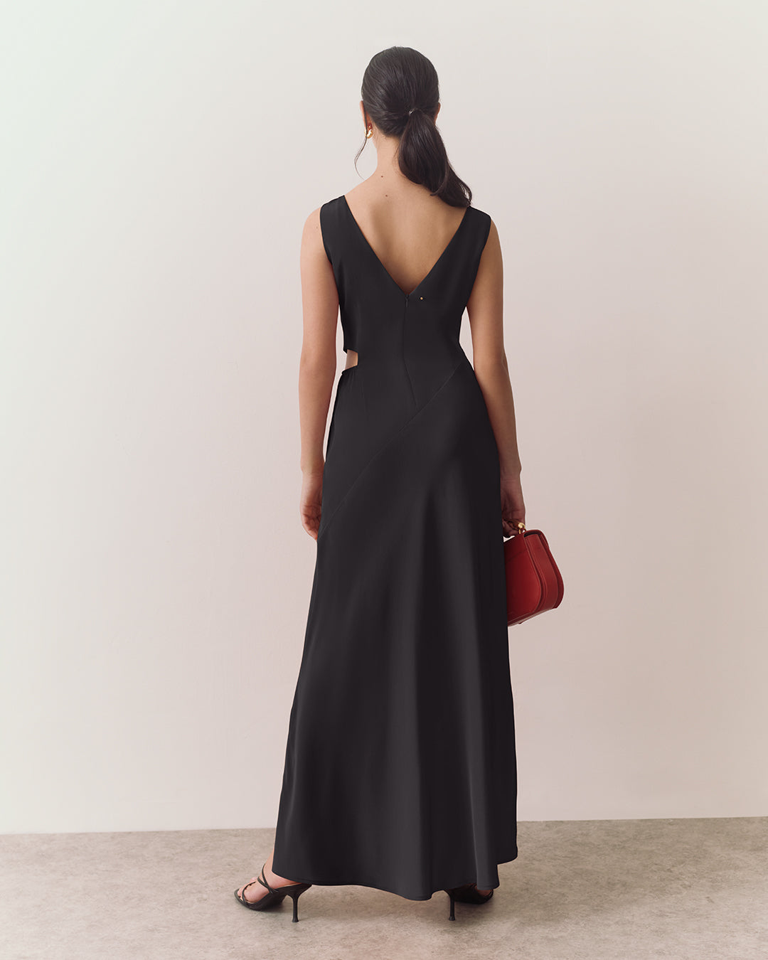 Silk Cut out Dress