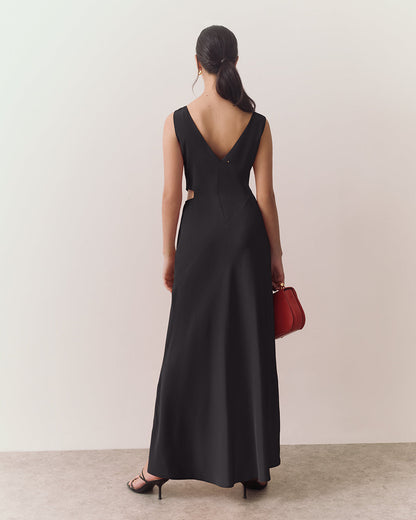 Silk Cut out Dress