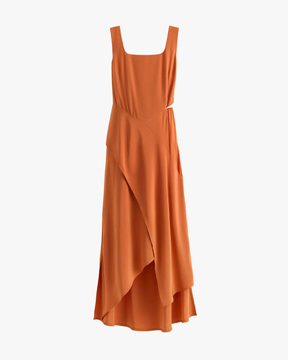 Silk Cut out Dress