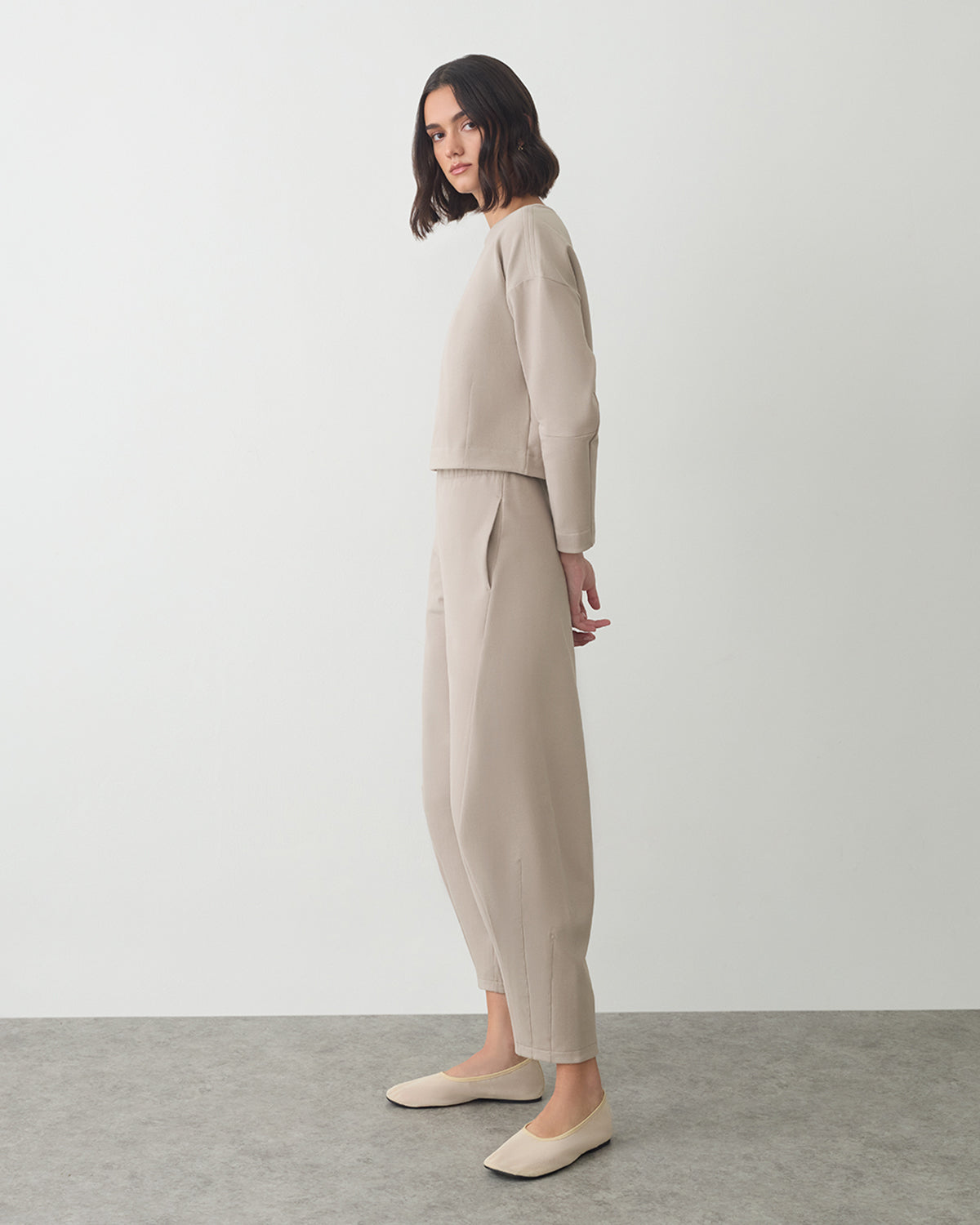 Fleece Cinched Top