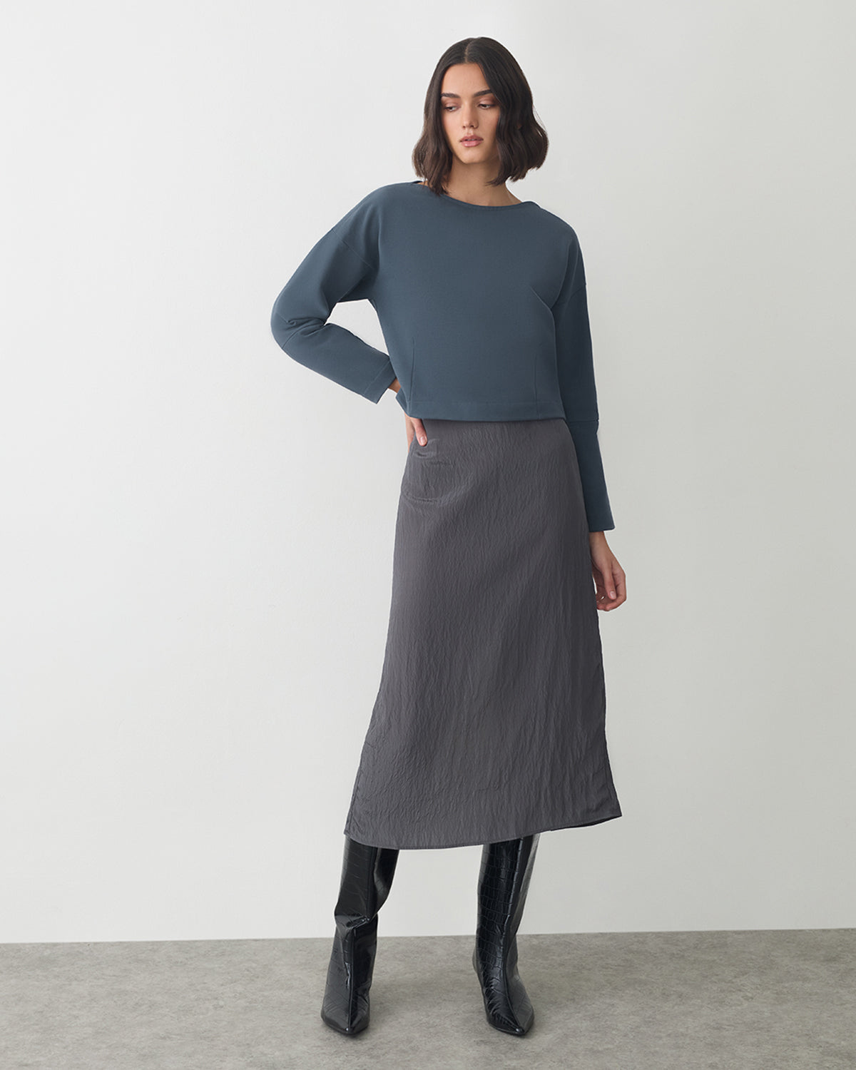 Fleece Cinched Top